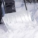 Движок для уборки снега оцинкованный, 750х420х1120 мм, усиленный, стальная рукоятка,Сибртех