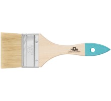 Кисть флейцевая, натур. cветлая щетина, деревянная ручка 2,5" (63 мм) MOS