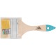 Кисть флейцевая, натур. cветлая щетина, деревянная ручка  3" (75 мм) MOS