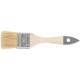 Кисть флейцевая "Лайт", натур. cветлая щетина, деревянная ручка 1,5" (38 мм) КУРС