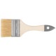 Кисть флейцевая "Лайт", натур. cветлая щетина, деревянная ручка 2,5" (63 мм) КУРС