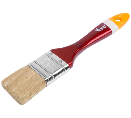 Кисть флейцевая "Мастер", натур. щетина, деревянная ручка 1,5" (38 мм) КУРС Кисть флейцевая "Мастер", натур. щетина, деревянная ручка 1,5" (38 мм) КУРС