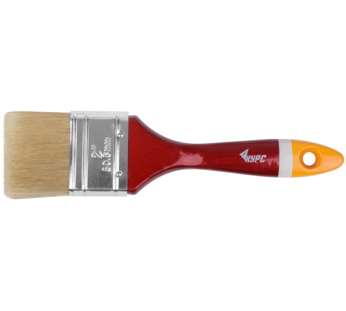 Кисть флейцевая "Мастер", натур. щетина, деревянная ручка  2" (50 мм) КУРС Кисть флейцевая "Мастер", натур. щетина, деревянная ручка  2" (50 мм) КУРС