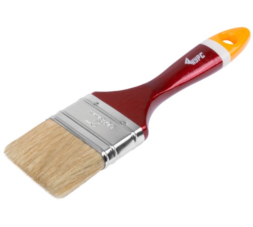 Кисть флейцевая "Мастер", натур. щетина, деревянная ручка  2" (50 мм) КУРС Кисть флейцевая "Мастер", натур. щетина, деревянная ручка  2" (50 мм) КУРС