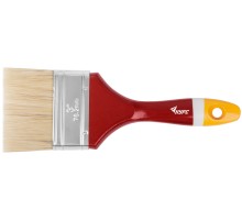 Кисть флейцевая "Мастер", натур. щетина, деревянная ручка  3" (75 мм) КУРС