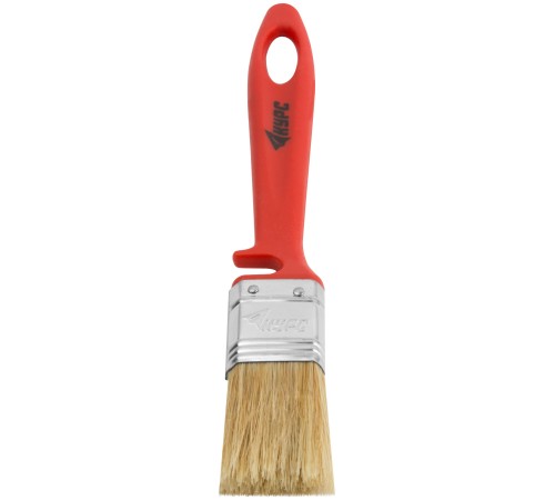 Кисть флейцевая "Крафт", натур.светлая щетина, пластиковая ручка с выемкой  25 мм КУРС