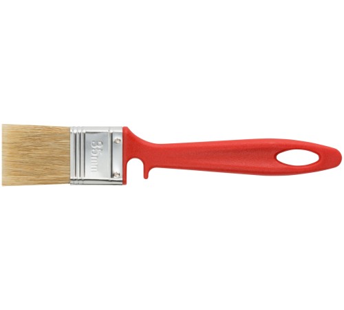 Кисть флейцевая "Крафт", натур.светлая щетина, пластиковая ручка с выемкой  35 мм КУРС