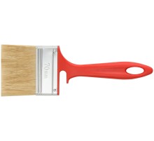 Кисть флейцевая "Крафт", натур.светлая щетина, пластиковая ручка с выемкой  70 мм КУРС