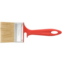 Кисть флейцевая "Крафт", натур.светлая щетина, пластиковая ручка с выемкой  70 мм КУРС Кисть флейцевая "Крафт", натур.светлая щетина, пластиковая ручка с выемкой  70 мм КУРС