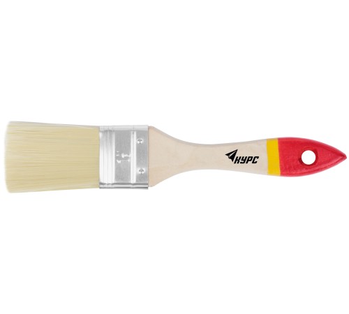 Кисть флейцевая "Модерн", иск. щетина, деревянная ручка 1,5" (38 мм) КУРС Кисть флейцевая "Модерн", иск. щетина, деревянная ручка 1,5" (38 мм) КУРС