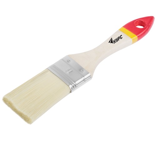 Кисть флейцевая "Модерн", иск. щетина, деревянная ручка 1,5" (38 мм) КУРС Кисть флейцевая "Модерн", иск. щетина, деревянная ручка 1,5" (38 мм) КУРС