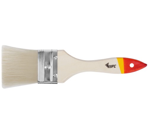 Кисть флейцевая "Модерн", иск. щетина, деревянная ручка  2" (50 мм) КУРС Кисть флейцевая "Модерн", иск. щетина, деревянная ручка  2" (50 мм) КУРС