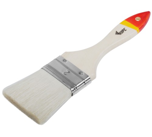 Кисть флейцевая "Модерн", иск. щетина, деревянная ручка  2" (50 мм) КУРС Кисть флейцевая "Модерн", иск. щетина, деревянная ручка  2" (50 мм) КУРС