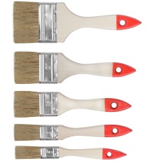 Набор кистей "Оптима" 5 шт. (19, 25, 38, 50, 63 мм) КУРС Набор кистей "Оптима" 5 шт. (19, 25, 38, 50, 63 мм) КУРС