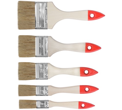 Набор кистей "Оптима" 5 шт. (19, 25, 38, 50, 63 мм) КУРС