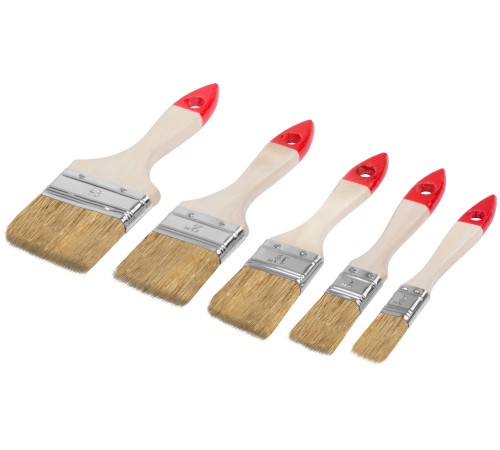 Набор кистей "Оптима" 5 шт. (19, 25, 38, 50, 63 мм) КУРС