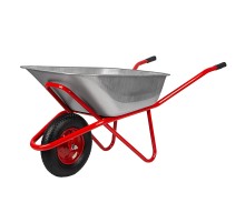 Тачка садово-строительная, усиленная, грузоподъемность 220 кг, объем 110 л