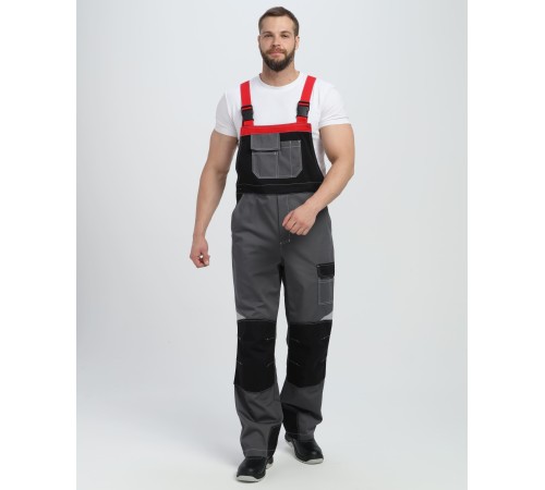 Костюм Формула-2 CH МВО (тк.Смесовая,240) п/к, серый/черный/красный