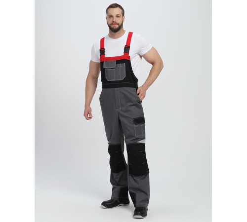 Костюм Формула-2 CH МВО (тк.Смесовая,240) п/к, серый/черный/красный