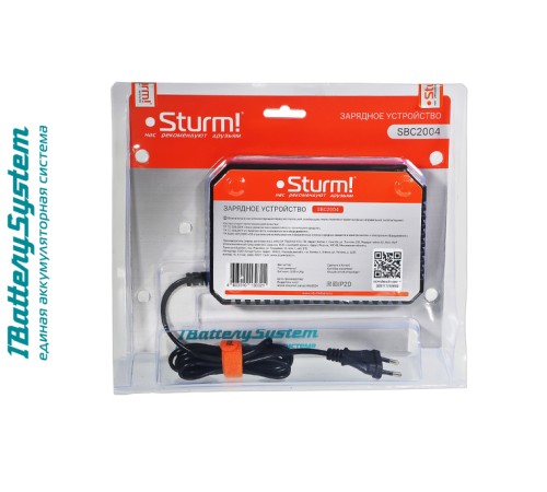 SBC2004 зарядное устройство Sturm!, 20В, 1BatterySystem, 4.5A