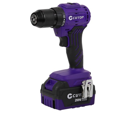 Шуруповерт Cutop E-Profi 20В, 13мм, 2 Батареи, 4ач, З/у (кулер), пл. бокс. Cutop E-Profi Шуруповерт Cutop E-Profi 20В, 13мм, 2 Батареи, 4ач, З/у (кулер), пл. бокс. Cutop E-Profi