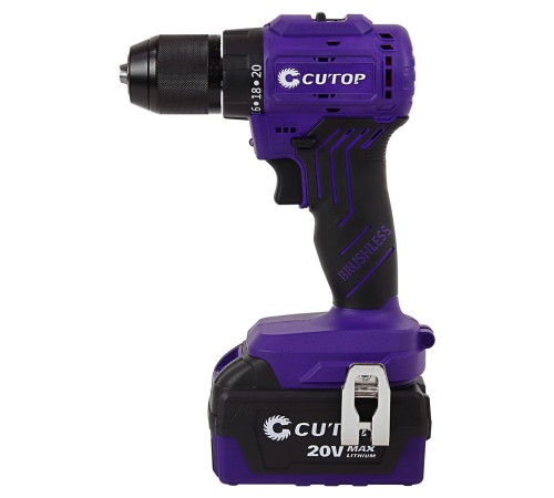Шуруповерт Cutop E-Profi 20В, 13мм, 2 Батареи, 4ач, З/у (кулер), пл. бокс. Cutop E-Profi Шуруповерт Cutop E-Profi 20В, 13мм, 2 Батареи, 4ач, З/у (кулер), пл. бокс. Cutop E-Profi