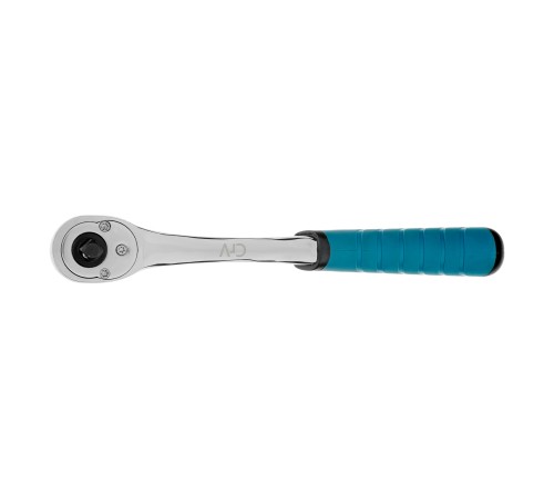Ключ-трещотка 1/4", CrV, 90 зубьев, усиленный, хром Gross Ключ-трещотка 1/4", CrV, 90 зубьев, усиленный, хром Gross