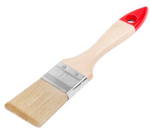 Кисть флейцевая "Стандарт", натур.светлая щетина, деревянная ручка 1,5" (38 мм) FIT IT Кисть флейцевая "Стандарт", натур.светлая щетина, деревянная ручка 1,5" (38 мм) FIT IT