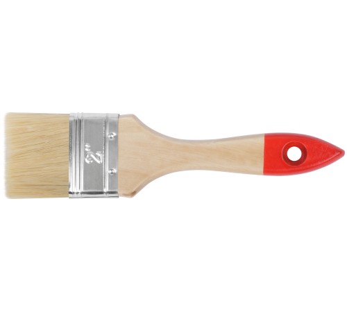 Кисть флейцевая "Стандарт", натур.светлая щетина, деревянная ручка  2" (50 мм) FIT IT Кисть флейцевая "Стандарт", натур.светлая щетина, деревянная ручка  2" (50 мм) FIT IT