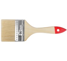 Кисть флейцевая "Стандарт", натур.светлая щетина, деревянная ручка  3" (75 мм) FIT IT
