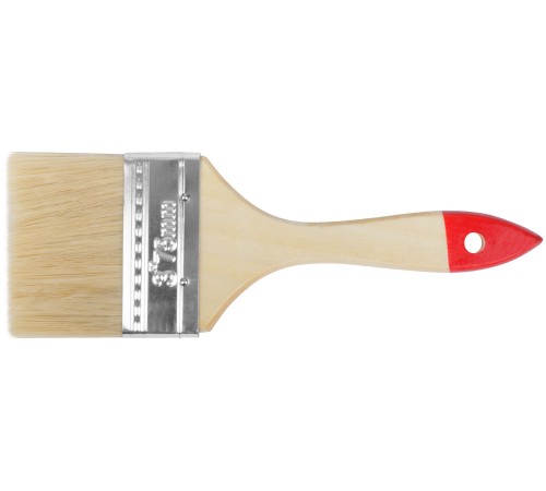 Кисть флейцевая "Стандарт", натур.светлая щетина, деревянная ручка  3" (75 мм) FIT IT Кисть флейцевая "Стандарт", натур.светлая щетина, деревянная ручка  3" (75 мм) FIT IT