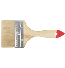 Кисть флейцевая "Стандарт", натур.светлая щетина, деревянная ручка  4" (100 мм) FIT IT Кисть флейцевая "Стандарт", натур.светлая щетина, деревянная ручка  4" (100 мм) FIT IT