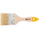 Кисть флейцевая "Стандарт-Плюс", натур.светлая щетина, деревянная ручка 2,5" (63 мм) FIT IT