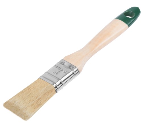 Кисть флейцевая "Хард", натуральная светлая щетина, деревянная ручка  1" (25 мм) FIT IT Кисть флейцевая "Хард", натуральная светлая щетина, деревянная ручка  1" (25 мм) FIT IT