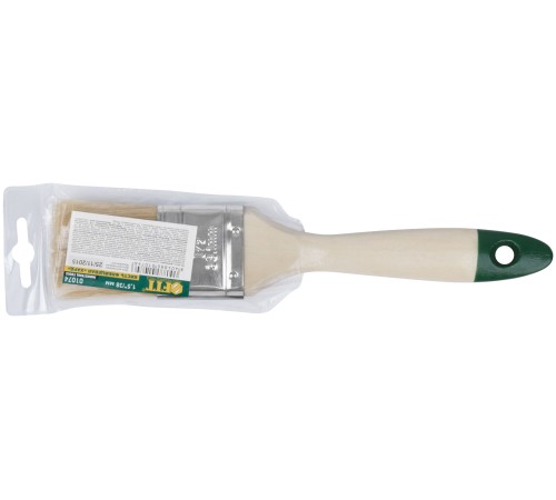 Кисть флейцевая "Хард", натуральная светлая щетина, деревянная ручка 1,5" (38 мм) FIT IT Кисть флейцевая "Хард", натуральная светлая щетина, деревянная ручка 1,5" (38 мм) FIT IT