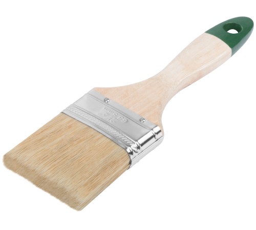 Кисть флейцевая "Хард", натуральная светлая щетина, деревянная ручка 2,5" (63 мм) FIT IT Кисть флейцевая "Хард", натуральная светлая щетина, деревянная ручка 2,5" (63 мм) FIT IT