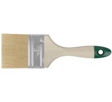 Кисть флейцевая "Хард", натуральная светлая щетина, деревянная ручка  3" (75 мм) FIT IT