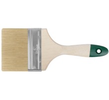 Кисть флейцевая "Хард", натуральная светлая щетина, деревянная ручка  4" (100 мм) FIT IT