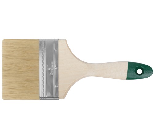 Кисть флейцевая "Хард", натуральная светлая щетина, деревянная ручка  4" (100 мм) FIT IT Кисть флейцевая "Хард", натуральная светлая щетина, деревянная ручка  4" (100 мм) FIT IT