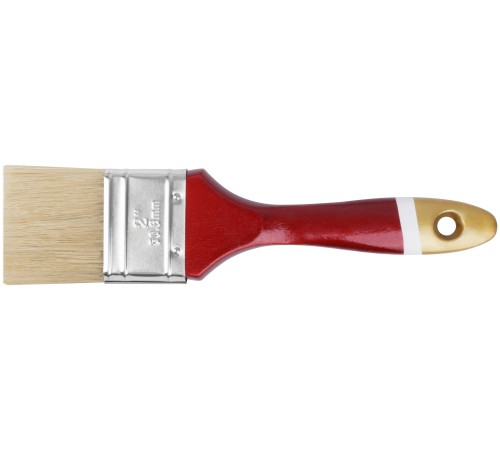 Кисть флейцевая "Классик", натуральная светлая щетина, деревянная ручка  2" (50 мм) FIT IT Кисть флейцевая "Классик", натуральная светлая щетина, деревянная ручка  2" (50 мм) FIT IT