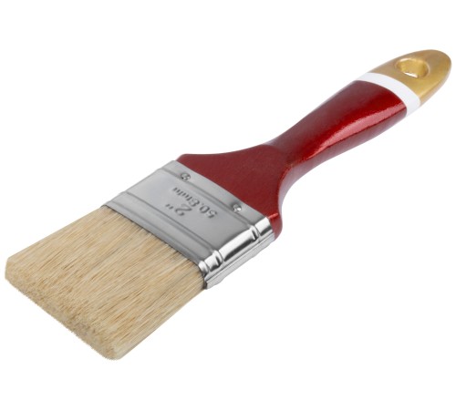 Кисть флейцевая "Классик", натуральная светлая щетина, деревянная ручка  2" (50 мм) FIT IT Кисть флейцевая "Классик", натуральная светлая щетина, деревянная ручка  2" (50 мм) FIT IT