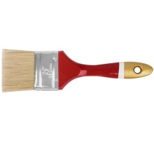 Кисть флейцевая "Классик", натуральная светлая щетина, деревянная ручка 2,5" (63 мм) FIT IT