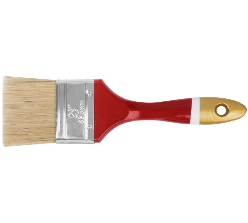 Кисть флейцевая "Классик", натуральная светлая щетина, деревянная ручка 2,5" (63 мм) FIT IT Кисть флейцевая "Классик", натуральная светлая щетина, деревянная ручка 2,5" (63 мм) FIT IT
