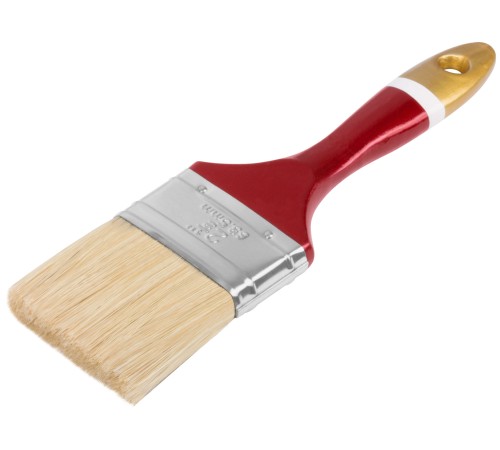 Кисть флейцевая "Классик", натуральная светлая щетина, деревянная ручка 2,5" (63 мм) FIT IT Кисть флейцевая "Классик", натуральная светлая щетина, деревянная ручка 2,5" (63 мм) FIT IT