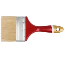 Кисть флейцевая "Классик", натуральная светлая щетина, деревянная ручка  4" (100 мм) FIT IT