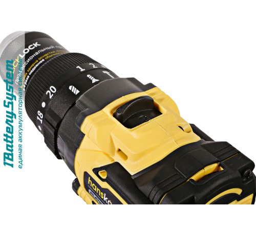 Аккумуляторный шуруповерт Hanskonner HCD18165BL 1BatterySystem Аккумуляторный шуруповерт Hanskonner HCD18165BL 1BatterySystem