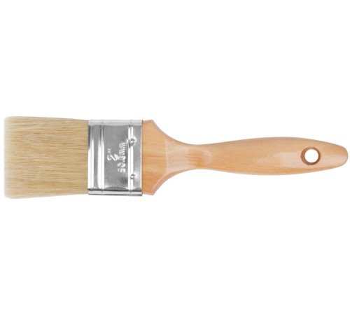 Кисть флейцевая "Профи", натур.светлая щетина, деревянная ручка  2" (50 мм) FIT HQ Кисть флейцевая "Профи", натур.светлая щетина, деревянная ручка  2" (50 мм) FIT HQ