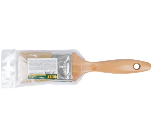 Кисть флейцевая "Профи", натур.светлая щетина, деревянная ручка  2" (50 мм) FIT HQ Кисть флейцевая "Профи", натур.светлая щетина, деревянная ручка  2" (50 мм) FIT HQ