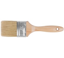 Кисть флейцевая "Профи", натур.светлая щетина, деревянная ручка 2,5" (63 мм) FIT HQ