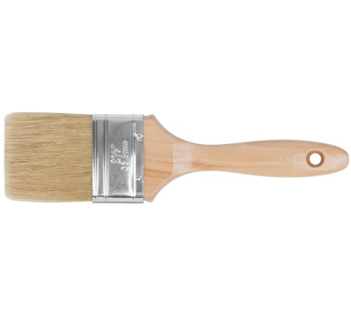 Кисть флейцевая "Профи", натур.светлая щетина, деревянная ручка 2,5" (63 мм) FIT HQ Кисть флейцевая "Профи", натур.светлая щетина, деревянная ручка 2,5" (63 мм) FIT HQ